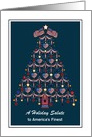 Christmas - USA Military - Patriotic card
