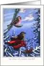 Note Card - Wild Birds in the Winter card