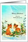 Christmas - Both of you - Foxes + Birds Meet card