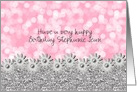 Birthday - Daughter - Silver + Pink - Girly Girl card