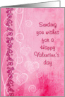 Valentine’s Day Wishes - Pretty in Pink Hearts card