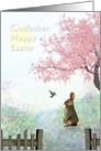 Easter - Godfather - Rabbit + Hummingbird - Springtime card