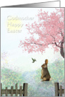 Easter - Godmother - Rabbit + Hummingbird - Springtime card