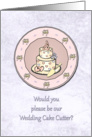 Invitation - Wedding - Cake Cutter Request card