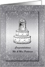 Congratulations - Bride and Groom - Marriage card