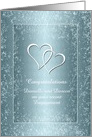 Congratulations - Engagement - Two Hearts Pure card