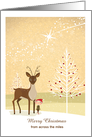 Christmas - Far Away - A Reindeer + Elf Friend card