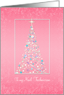Nail Technician - Christmas Season Tree card