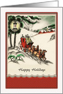 Holiday Season - Horse Drawn Sleigh Ride card