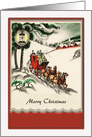Christmas - Vintage Sleigh Ride card