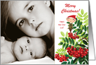 Christmas - Elf in the Holly Berries - Customizable card
