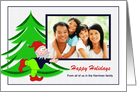 Happy Holidays - Happy Elf + Photo card Frame card