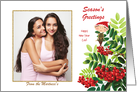 Christmas Season - Elf in the Holly Berries card