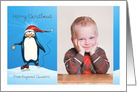 Christmas - Penguin Ice Skates With You - Photo Card