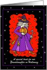 Warlock - Halloween - Granddaughter - Customizable card