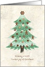 Christmas Season - Teacher - Gingerbread Cookies Tree card