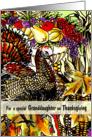 Granddaughter - A Thanksgiving Autumn Scene Collage card