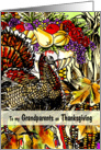 To both my Grandparents - A Thanksgiving Autumn Scene Collage card