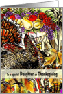 To my Daughter - A Thanksgiving Autumn Scene Collage card