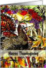 Happy Thanksgiving - An Autumn Scene Collage card