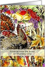 Thanksgiving - across the miles - An Autumn Scene Collage card