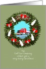 Business - Dairy - Milk Hauling Truck - Milk Bottle Wreath card