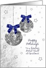 Christmas - Postal Worker - Mirror look Ornaments card