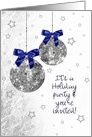 Invitation Holiday Party - Festive Holiday Ornaments card