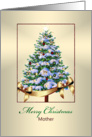 Christmas, Mother, Festive Ornaments on Christmas Tree card