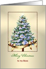 Christmas - Tree with Ornaments - Boss - Customizable card