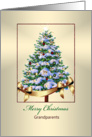 Merry Christmas Tree of Ornaments - Grandparents card