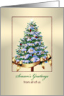 Season’s Greetings - Tree of Ornaments - From all of us card