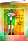 Uncommon Christmas Nutcracker - Military Soldier card