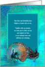 Blue Green Peacock Wedding Guest Invitation card