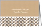 Congratulations Eagle Scout - Classic Neutral Colors - Patterns card