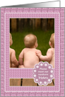 Birth Announcement - Triplet Girls - Photo card