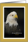 Congratulations Eagle Scout - Cousin - American Bald Eagle card