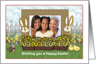 Easter Bunny Scene - to Anyone - Photo card