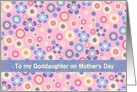 Mother’s Day - Goddaughter - Pastel Flowers Galore card