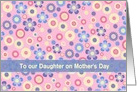 Mother’s Day - Daughter - Pastel Flowers Galore card