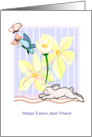 Easter - Friend - Bunny Scene card