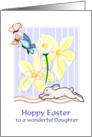 Easter - Daughter - Bunny Scene card