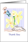 Thank You - Easter Gift - Bunny Scene card