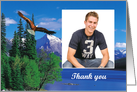 Thank you - Eagle in the Mountains Photo Card