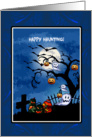 Halloween - Haunted Cemetery Scene card