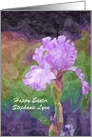 Easter - Niece - Bearded Iris - Oil Painting card