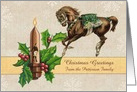 Christmas Season - Vintage Style Circus Theme card