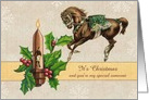 Christmas - Secret Pal - Vintage style Circus Theme card