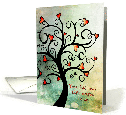 Love + Romance - Tree of Love Hearts card (578455)