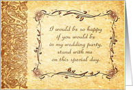 bridesmaid-Wedding party card